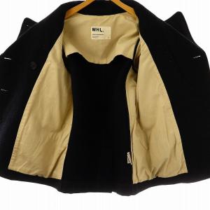 MHL. ウール Pコート ピーコート アウター 1 ブラック /DF OS