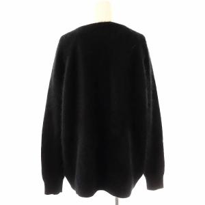 L'Appartement MOHAIR Vネック ニット セーター 長袖 ブラック /DF OS