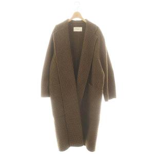Over Check Coat コート アウター ロング チェスター ブラウン ブラック
