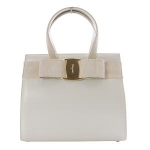 ハンドバッグ ヴァラリボン レザー ホワイト BA214178