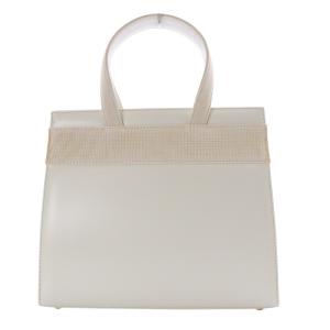 Salvatore Ferragamo ハンドバッグ ヴァラリボン レザー ホワイト BA214178