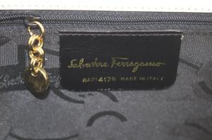 Salvatore Ferragamo ハンドバッグ ヴァラリボン レザー ホワイト BA214178