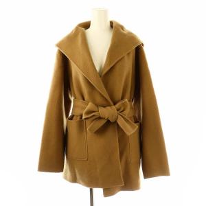 フードリバーミドルコート ウール ベルト付き F ベージュ