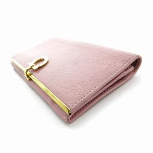 Salvatore Ferragamo 長財布 二つ折り ウォレット ガンチーニ 金具 レザー ピンク /EA OF OH