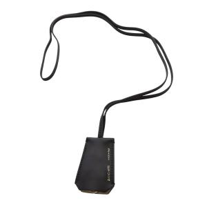 ザンケッティ ネックレス レザー ブラック