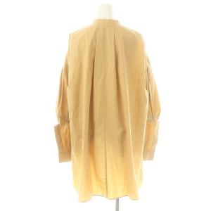 ENFOLD Washedタイプライター Open cuff SHIRT シャツ ブラウス 長袖 チュニック 前開き