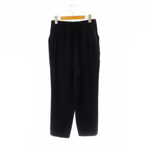 ENFOLD PEダブルクロスゴムジョッパーズパンツ テーパード イージー 40 ダークネイビー