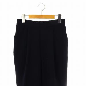 ENFOLD PEダブルクロスゴムジョッパーズパンツ テーパード イージー 40 ダークネイビー