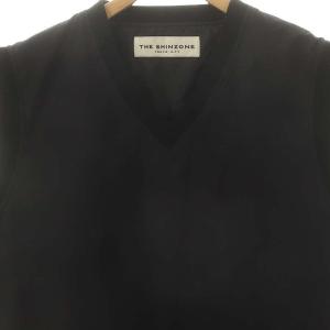 Shinzone 23AW PADDED VEST ベスト プルオーバー Vネック FO ブラック 23AMSJK03 /DF