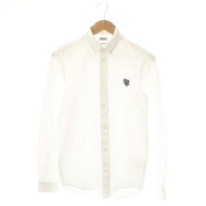 Button Down Tiger Twill Shirt ボタンダウンシャツ 長袖 XS ホワイト /ES