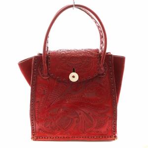 ルナ Luna ハンドバッグ レザー 赤 レッド /AN36 OF