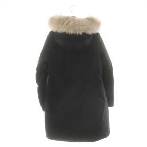 WOOLRICH フォックスファーロングダウンコート S ブラック