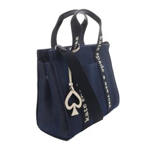 kate spade new york プレンティ デニム スモ?ル トートバッグ ハンドバッグ 2way ショルダーバッグ 紺 ネイビー