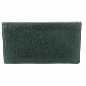 Christian Dior 長財布 レザー グリーン