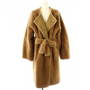 エコファーローブコート アウター ロング F モカ /DO OS