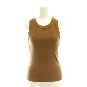 ISABEL RIB タンクトップ リブ XS 茶 /HK OS