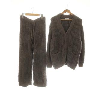 24AW ルームウェア ナイトウェア カーディガン パンツ セットアップ F チャコールグレー /DF