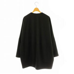 IENA 23SS Fluid Dobby ノーカラーコート スプリングコート 36 チャコール /ES OS