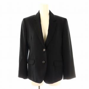 MARGARET HOWELL ウールジャケット×スカートセットアップ スーツ 膝丈 2 ブラック