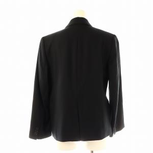 MARGARET HOWELL ウールジャケット×スカートセットアップ スーツ 膝丈 2 ブラック