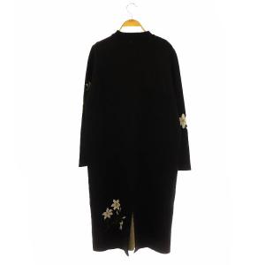 SEVEN TEN by MIHO KAWAHITO 24AW リリーラメジャガードニットワンピース M ブラック