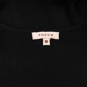 TOCCA 18AW BAMBI リブニット ボレロ カーディガン ショート丈 フェイクファーカフス ビジュー M