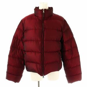 スタンドカラーダウンジャケット アウター ジップアップ 42 ワイン /DF OS