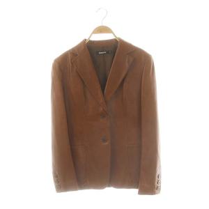 ラムレザーテーラードジャケット 総裏地 6 ブラウン /DO OS