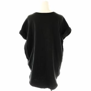 AMERICANA LAppartement別注 24SS ロゴ T-SHIRT Tシャツ カットソー フレンチスリーブ ブラック