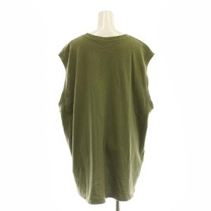 KAPITAL 20/天竺ノースリーブBIG-T Tシャツ カットソー 3 カーキ