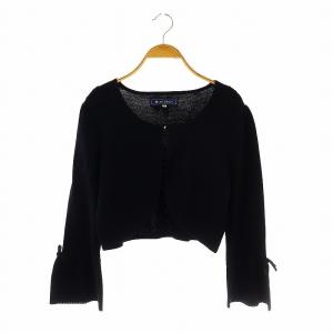 袖リボン ボレロ カーディガン 40 ネイビー /DF OS