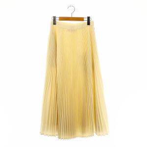 Alina プリーツスカート ロング 34 オフホワイト /HK OS