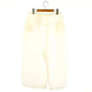 nest Robe リネン近江晒レースドロワーズロングパンツ ワイド F オフホワイト /NR OS