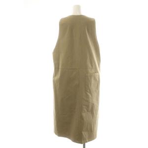 MidiUmi Vネックジャンパースカート ワンピース ロング ベージュ /ES OS