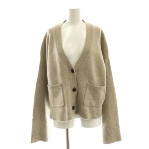 CHESS Vネック カーディガン ニット 長袖 ベージュ /ES OS