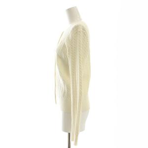 POLO RALPH LAUREN コットンクルーネックケーブルカーディガン ニット XL 白 ホワイト