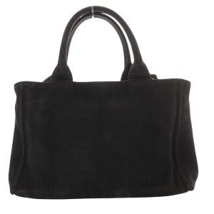 PRADA カナパ S 2WAY デニムトートバッグ ブラック