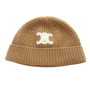 トリオンフ ニット帽 TU ブラウン 2AA3238D