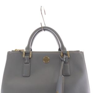 TORY BURCH 2WAYバッグ ハンドバッグ ショルダーバッグ レザー 水色 ブルー