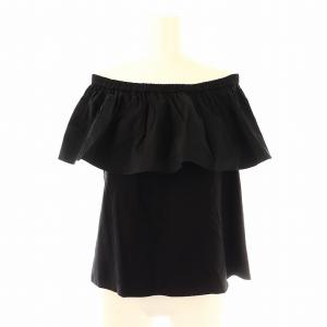 オフショルダートップス ブラウス 半袖 38 ブラック /DF OS
