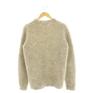 Frank Leder クルーネックニット セーター 長袖 M グレージュ