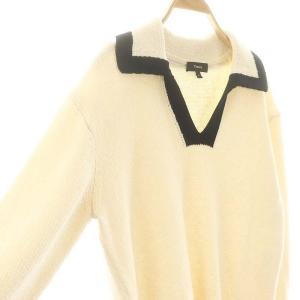 Theory 24SS WAVE BOUCLE OW LS PULLOVER プルオーバー ニット セーター 長袖 S