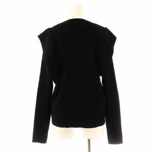 ADORE クリアストレッチニットトップス セーター 長袖 38 黒 ブラック