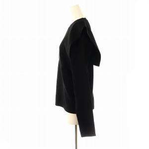 ADORE クリアストレッチニットトップス セーター 長袖 38 黒 ブラック