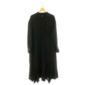 23AW ロング シャツワンピース ブラック