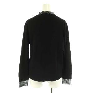 ADORE シアードッキングニットトップス 長袖 38 ブラック /ES OS SH