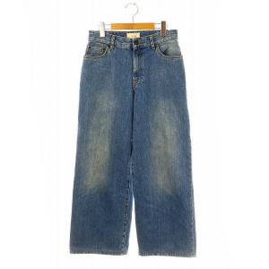 EGLI JEANS ワイドデニムパンツ 0 ブルー