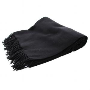 Acne Studios マフラー ストール 大判 フリンジ ウール 黒 ブラック