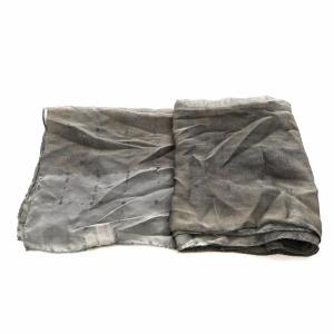 LOEWE ストール シルク 絹 グレー /AN29 OF OH