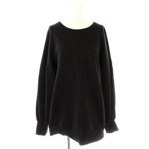 ×AMERI OVER SWEAT TOP F ブラック